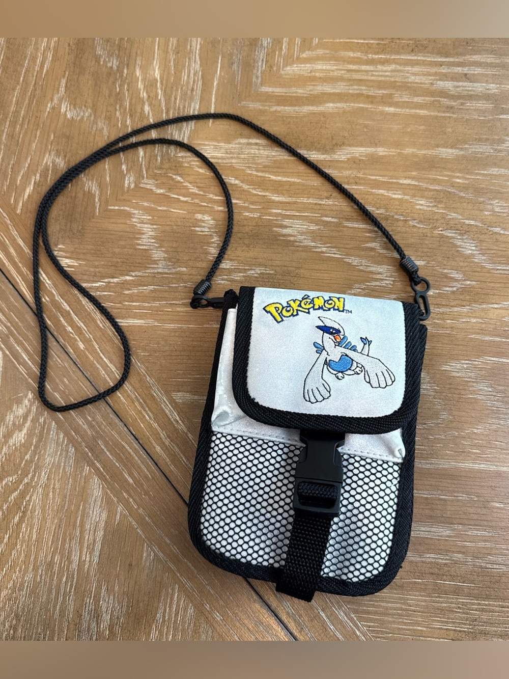 Pokemon Nintendo Game Boy Silver Color Carrying Case Embroidered